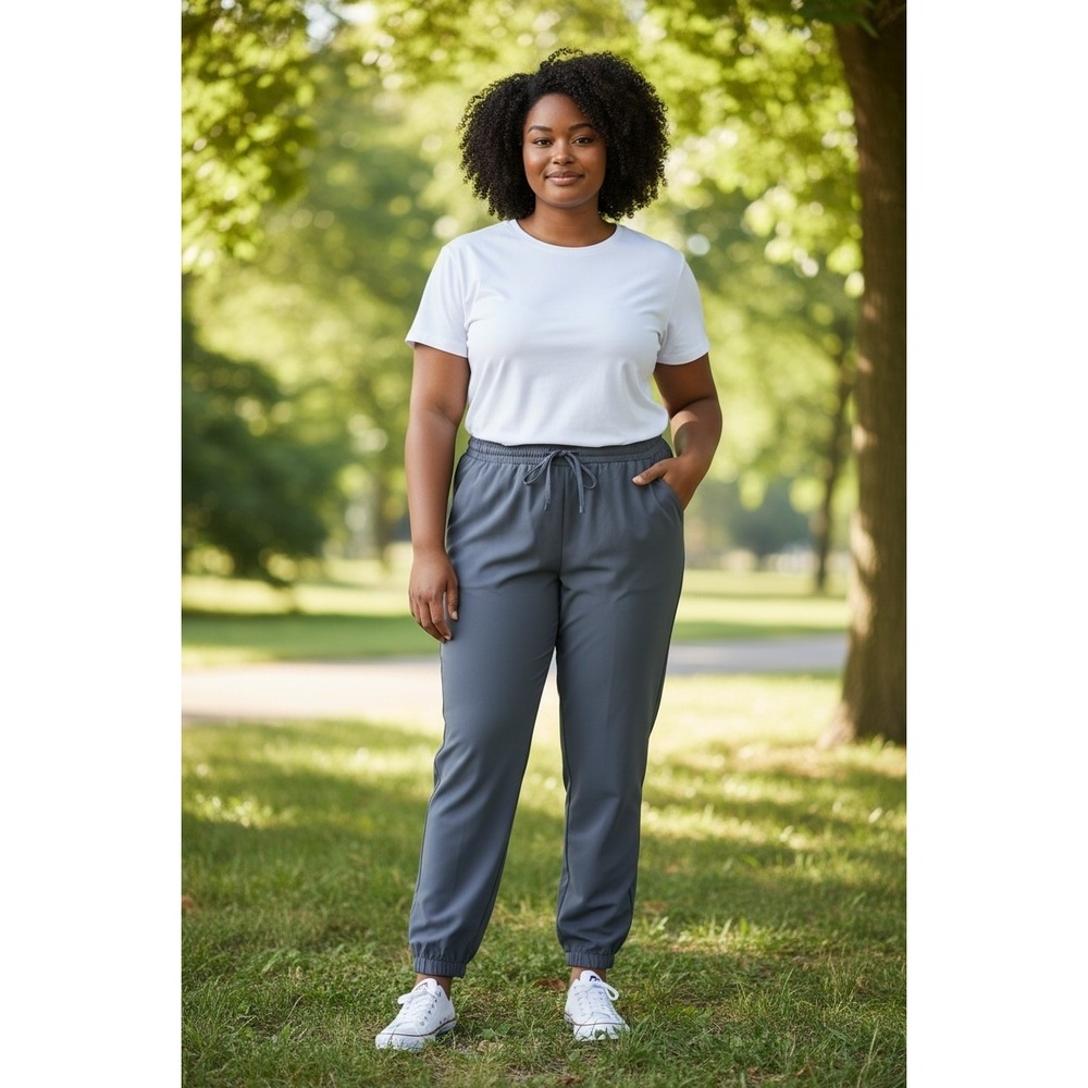 J Crew Gray Joggers Clean Girl Athleisure Activewear Casual Relaxed Fit Size 14